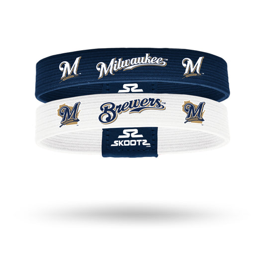 Milwaukee Brewers MLB 2 Pack Wristbands