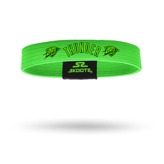 Oklahoma City Thunder Neon Green NBA Wristbands