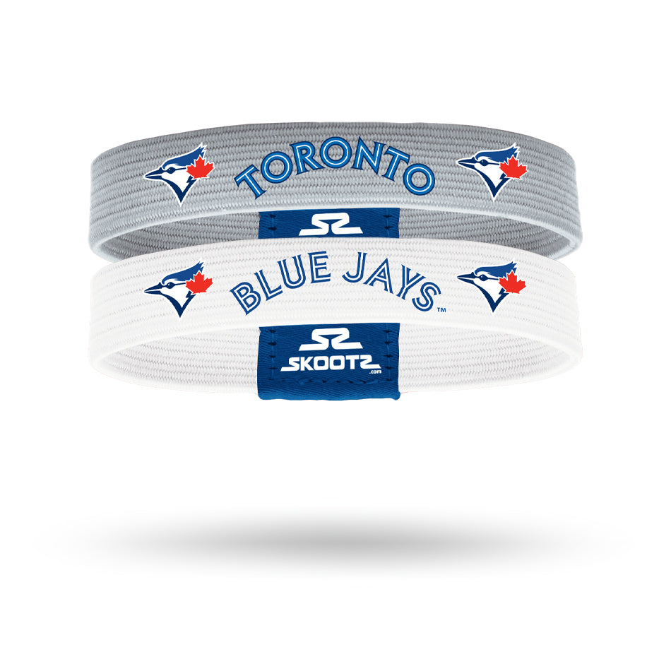 MLB Toronto Blue Jays 2-Pack Sport Sweatband, Wristbands (White