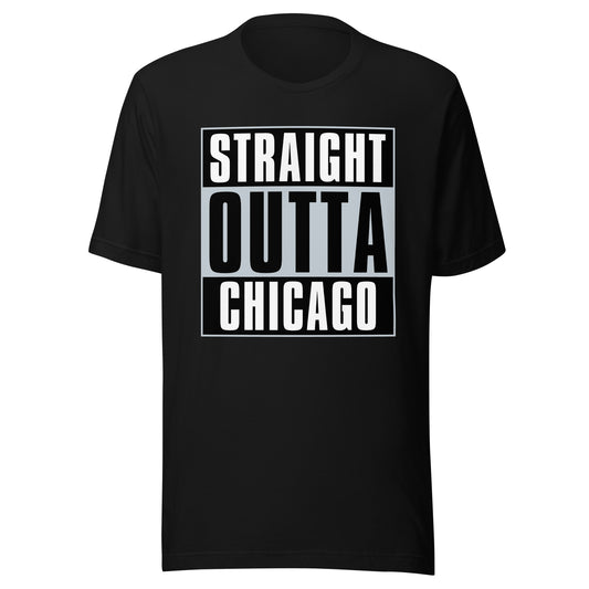 Straight Outta Chicago (White Sox) MLB T-Shirt | Sports Fan T-shirts