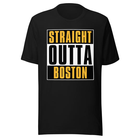 Straight Outta Boston (Bruins) NHL T-Shirt | Sports Fan T-shirts