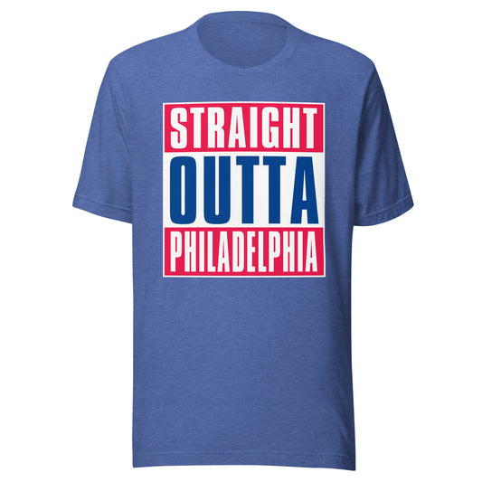 Straight Outta Philadelphia (76ers) NBA T-Shirt | Sports Fan T-shirts