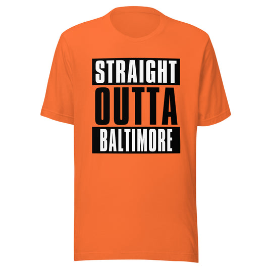 Straight Outta Baltimore (Orioles) MLB T-Shirt | Sports Fan T-shirts