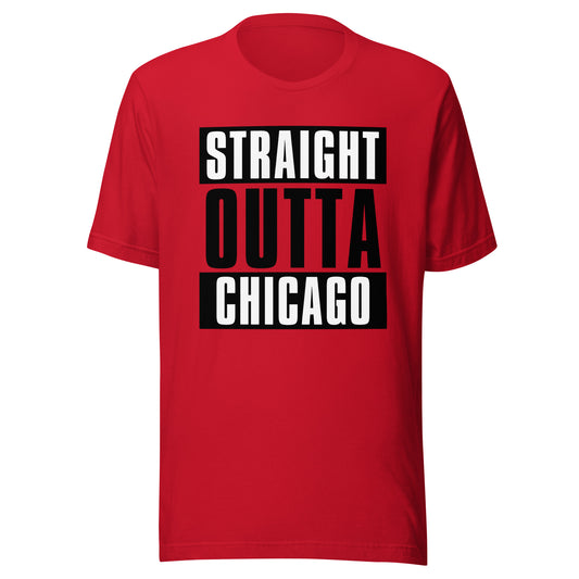 Straight Outta Chicago (Bulls) NBA T-Shirt | Sports Fan T-shirts