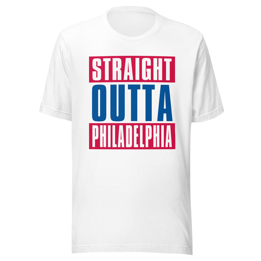 Straight Outta Philadelphia (Phillies) MLB T-Shirt | Sports Fan T-shirts
