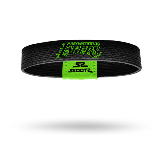 Los Angeles Lakers Neon Black NBA Wristbands